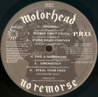 Motörhead : No Remorse (2xLP, Comp, Ltd, S/Edition, Lea)