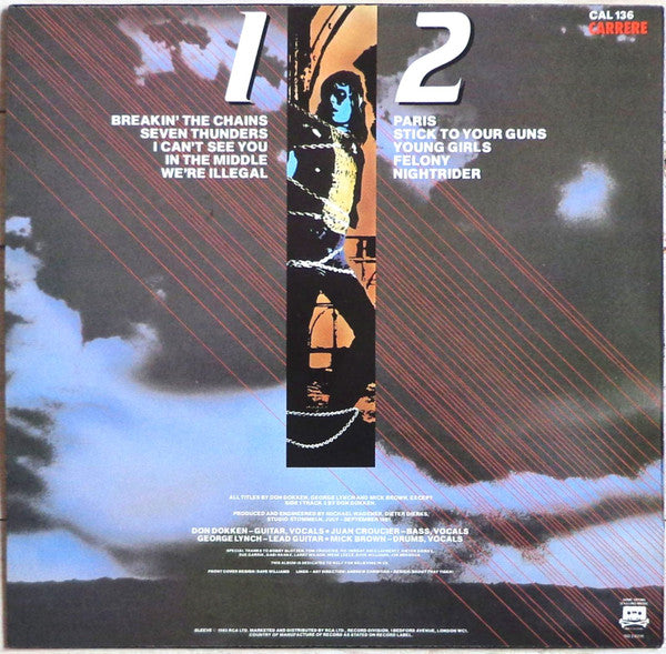 Dokken : Breakin' The Chains (LP, Album, RE)