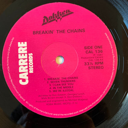 Dokken : Breakin' The Chains (LP, Album, RE)
