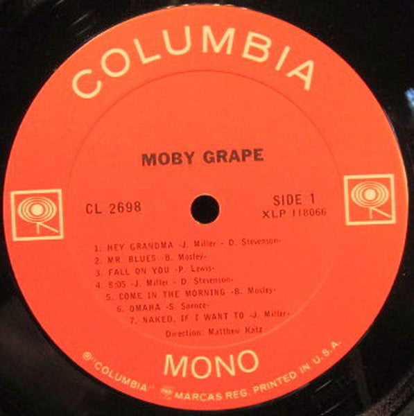 Moby Grape : Moby Grape (LP, Album, Mono, San)