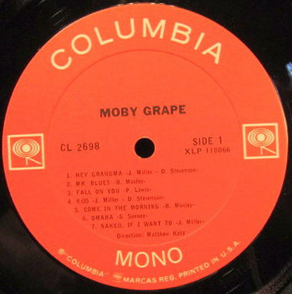 Moby Grape : Moby Grape (LP, Album, Mono, San)