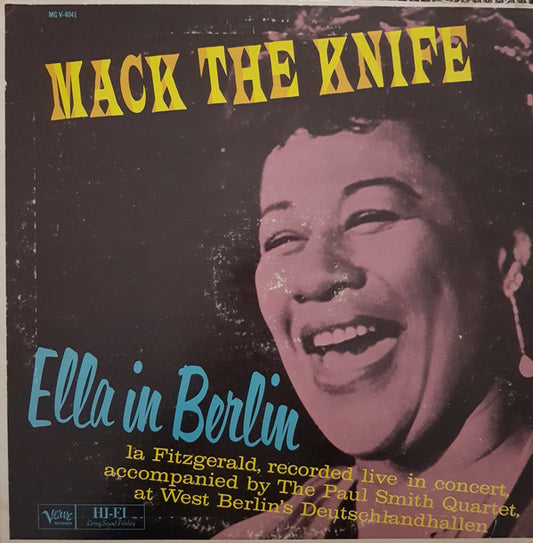 Ella Fitzgerald : Mack The Knife - Ella In Berlin (LP, Album, Mono)