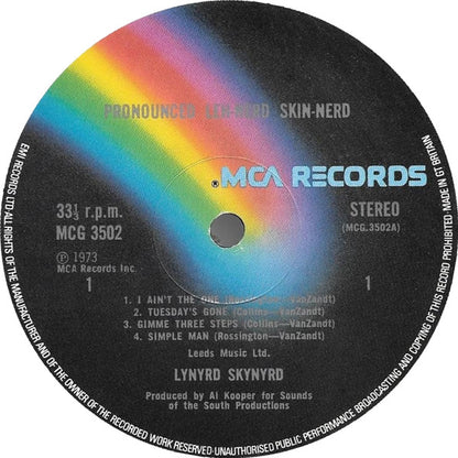 Lynyrd Skynyrd : (Pronounced 'Lĕh-'nérd 'Skin-'nérd) (LP, Album, Gat)