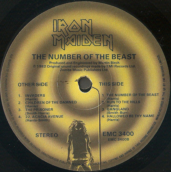 Iron Maiden : The Number Of The Beast (LP, Album)