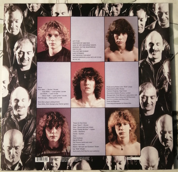 Def Leppard : High 'n' Dry (LP, Album, RE, Red)