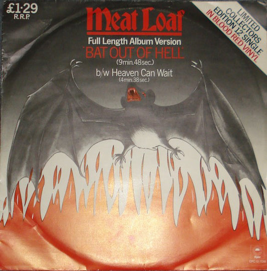 Meat Loaf : Bat Out Of Hell (12", Single, Ltd, Red)