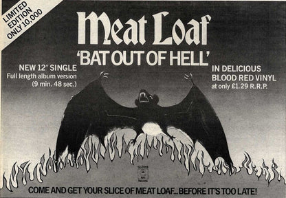 Meat Loaf : Bat Out Of Hell (12", Single, Ltd, Red)