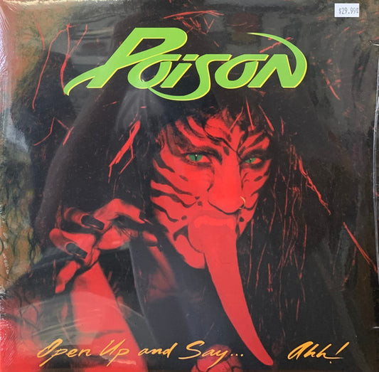 Poison (3) : Open Up and Say...Ahh! (LP, Album, Ltd, RE, Gol)