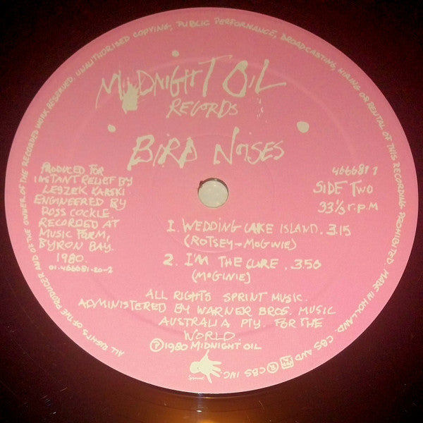 Midnight Oil : Bird Noises (12", EP, RE)