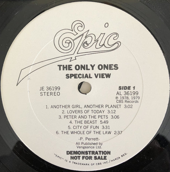 The Only Ones : Special View (LP, Comp, Promo, Ter)