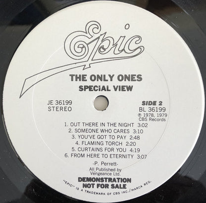 The Only Ones : Special View (LP, Comp, Promo, Ter)