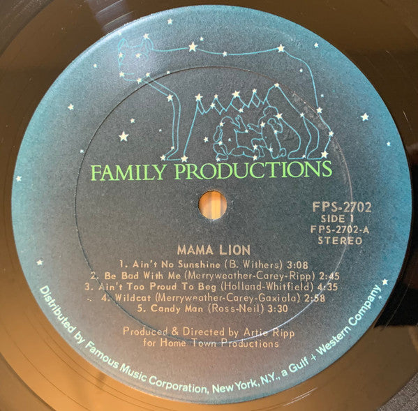 Mama Lion : Preserve Wildlife (LP, Album, Gat)