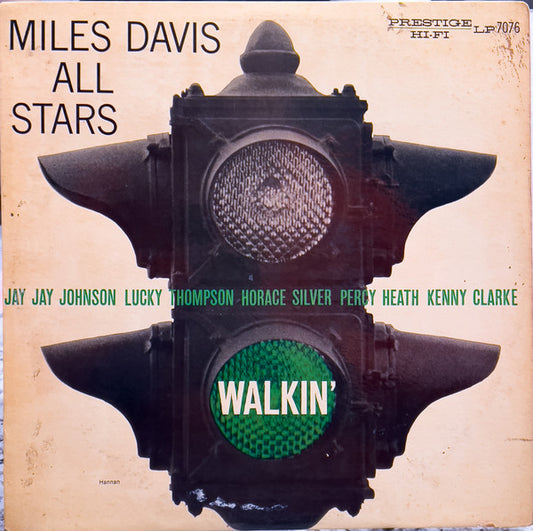 Miles Davis All Stars : Walkin' (LP, Album, Comp, Mono)