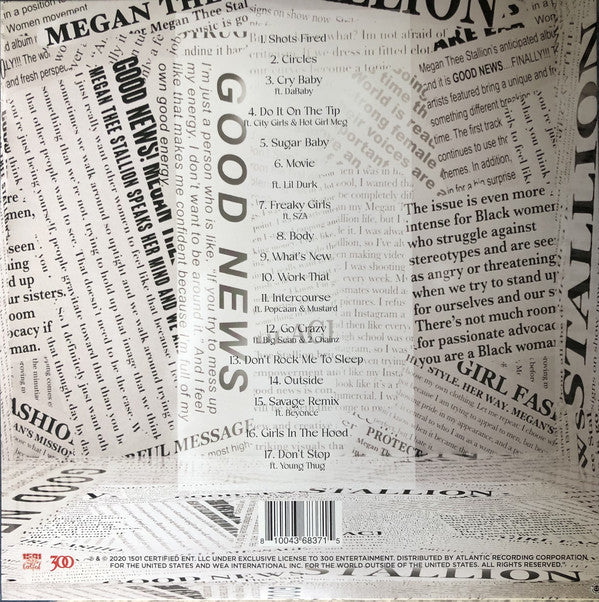 Buy Megan Thee Stallion : Good News (2xLP, Album, Ltd, Whi) Online