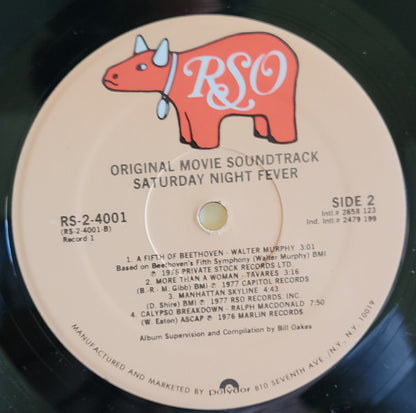 Various : Saturday Night Fever (The Original Movie Sound Track) (2xLP, Album, Comp, Ric)