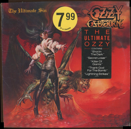 Ozzy Osbourne : The Ultimate Sin (LP, Album, Car)