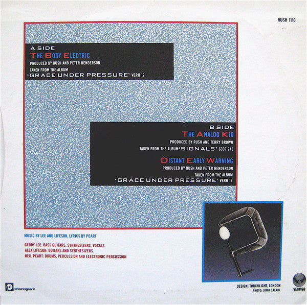 Rush : The Body Electric (10", Ltd, Red)