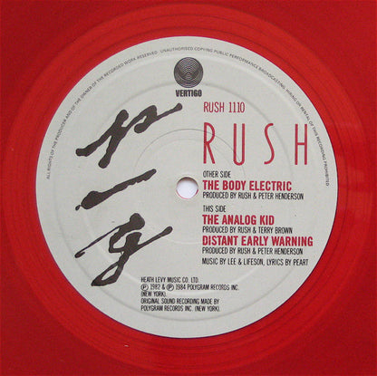 Rush : The Body Electric (10", Ltd, Red)