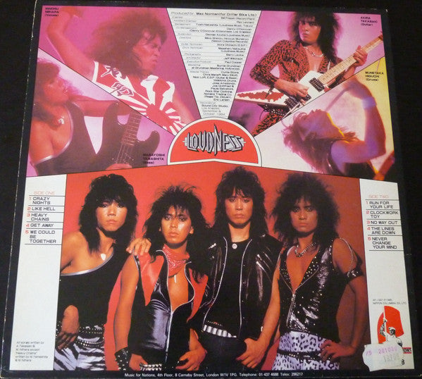 Loudness (5) : Thunder In The East (LP, Album)