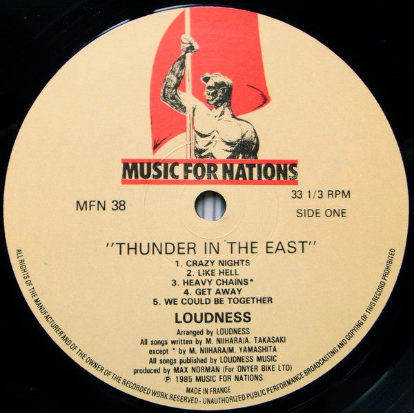 Loudness (5) : Thunder In The East (LP, Album)