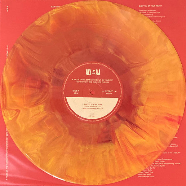 Aly & AJ : A Touch Of The Beat Gets You Up On Your Feet Gets You Out And Then Into The Sun (2xLP, Album, S/Edition, Ora)