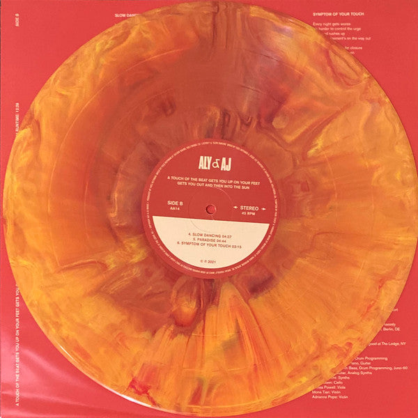 Aly & AJ : A Touch Of The Beat Gets You Up On Your Feet Gets You Out And Then Into The Sun (2xLP, Album, S/Edition, Ora)