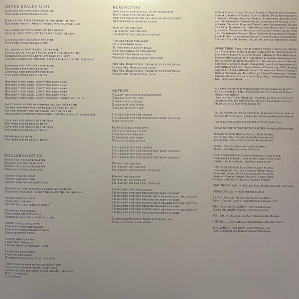 The Lumineers : Brightside (LP, Album, Sun)