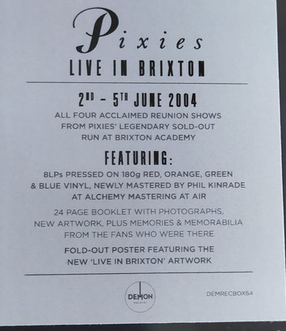 Pixies : Live In Brixton (Box, Comp + 2xLP, Album, Red + 2xLP, Album, Ora + )