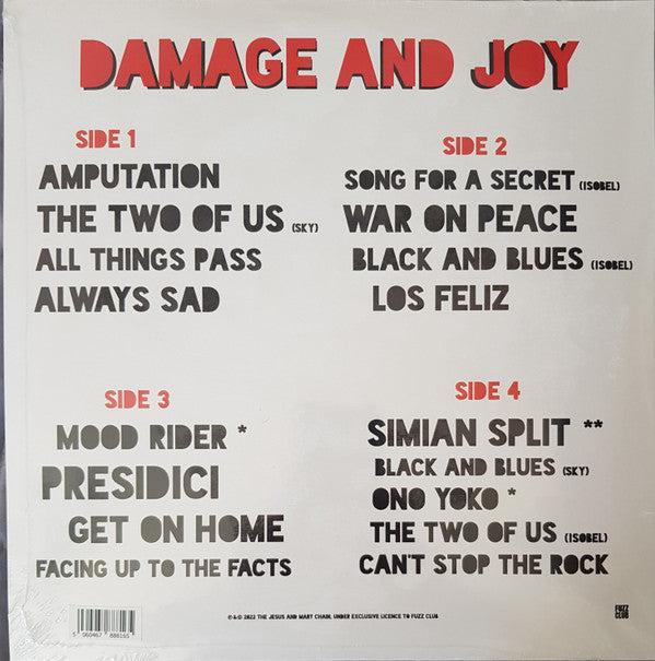 The Jesus And Mary Chain : Damage And Joy (2xLP, Album, Dlx, RE, RM, 180)
