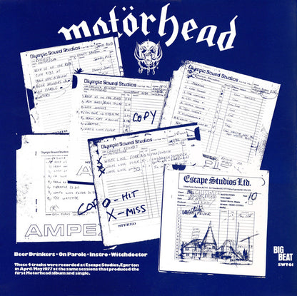 Motörhead : Beer Drinkers & Hell Raisers (12", EP, Blu)
