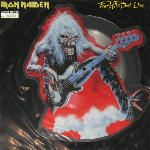Iron Maiden : Fear Of The Dark - Live (7", Shape, Ltd, MP, Num, Pic)