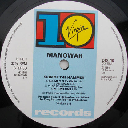 Manowar : Sign Of The Hammer (LP, Album)