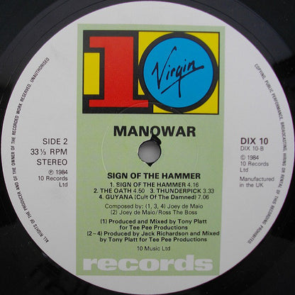 Manowar : Sign Of The Hammer (LP, Album)