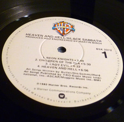 Black Sabbath : Heaven And Hell (LP, Album, Win)