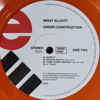 Missy Elliott : Under Construction  (2xLP, Album, Club, Ltd, RE, Ora)