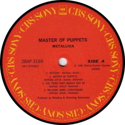Metallica : Master Of Puppets (LP, Album)