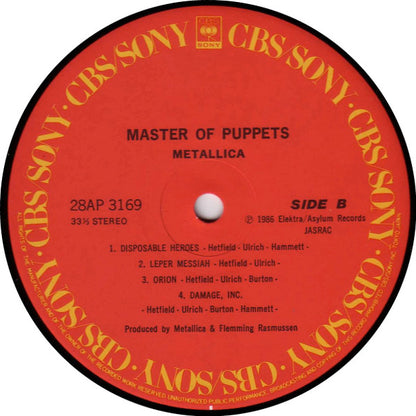 Metallica : Master Of Puppets (LP, Album)