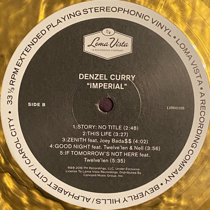Denzel Curry : Imperial  (LP, Album, Ltd, RE, Gol)