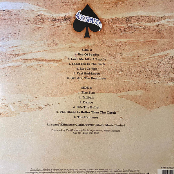 Motörhead : Ace Of Spades (LP, Album, Ltd, Num, Cle)