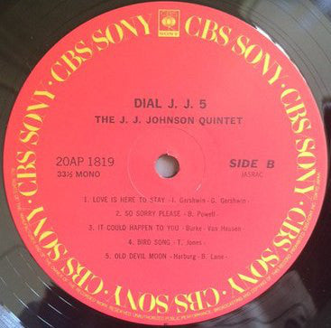 The J.J. Johnson Quintet : Dial J.J. 5 (LP, Album, Mono, RE)
