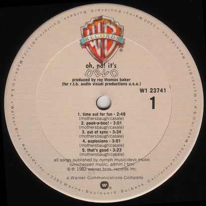 Devo : Oh, No! It's Devo (LP, Album, Club)