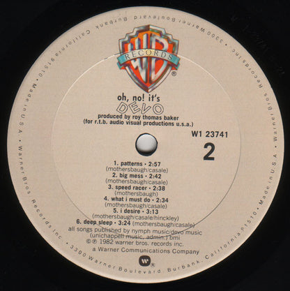 Devo : Oh, No! It's Devo (LP, Album, Club)