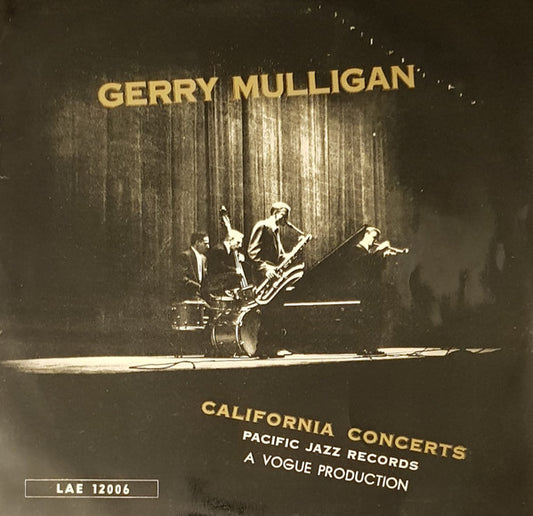 Gerry Mulligan : California Concerts Or Jazz Goes To High School (LP, Album)