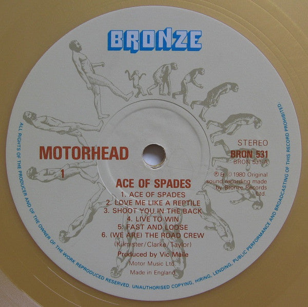 Motörhead : Ace Of Spades (LP, Album, Ltd, Gol)