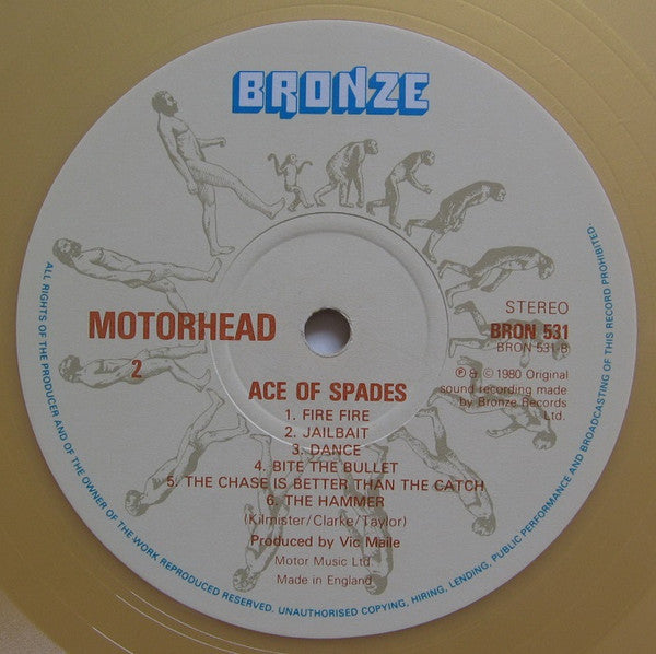 Motörhead : Ace Of Spades (LP, Album, Ltd, Gol)