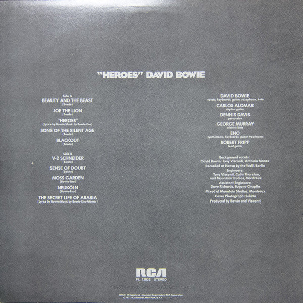 David Bowie : "Heroes" (LP, Album)