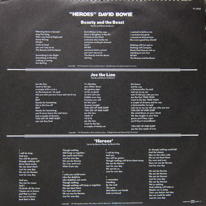 David Bowie : "Heroes" (LP, Album)