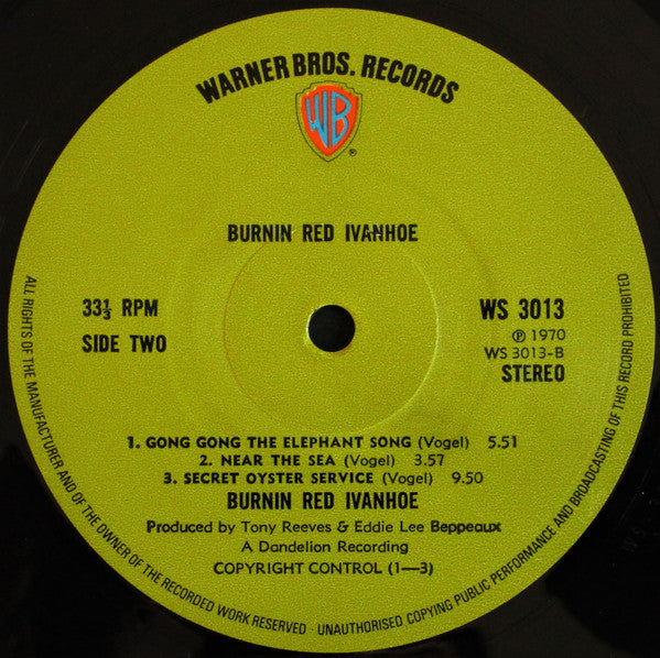 Burnin Red Ivanhoe : Burnin Red Ivanhoe (LP, Album)