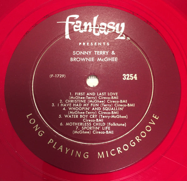 Sonny Terry & Brownie McGhee : Sonny Terry And Brownie McGhee (LP, Album, Mono, Red)