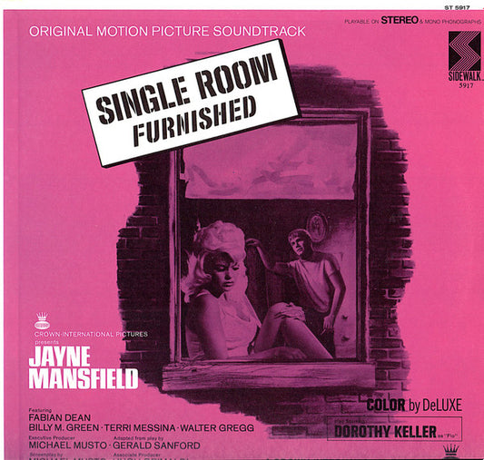 Jimmy Sheldon : Single Room Furnished (Original Motion Picture Soundtrack) (LP)